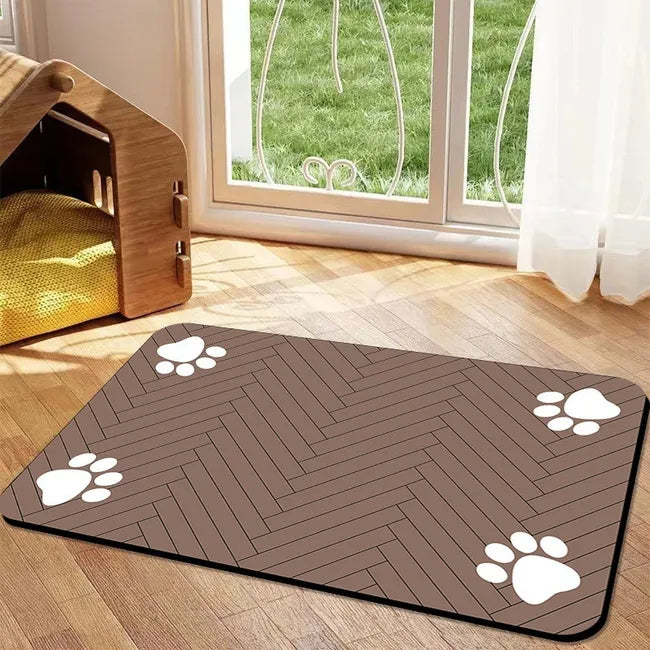 Tapis Antidérapant pour Gamelle chien & Chat