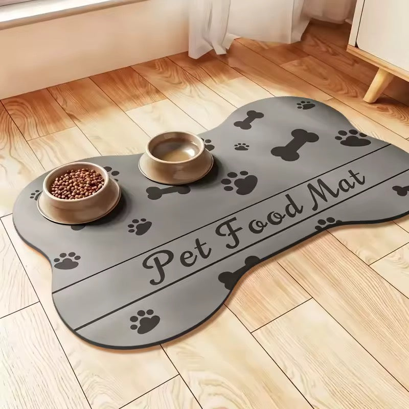 Tapis Antidérapant pour Gamelle chien & Chat