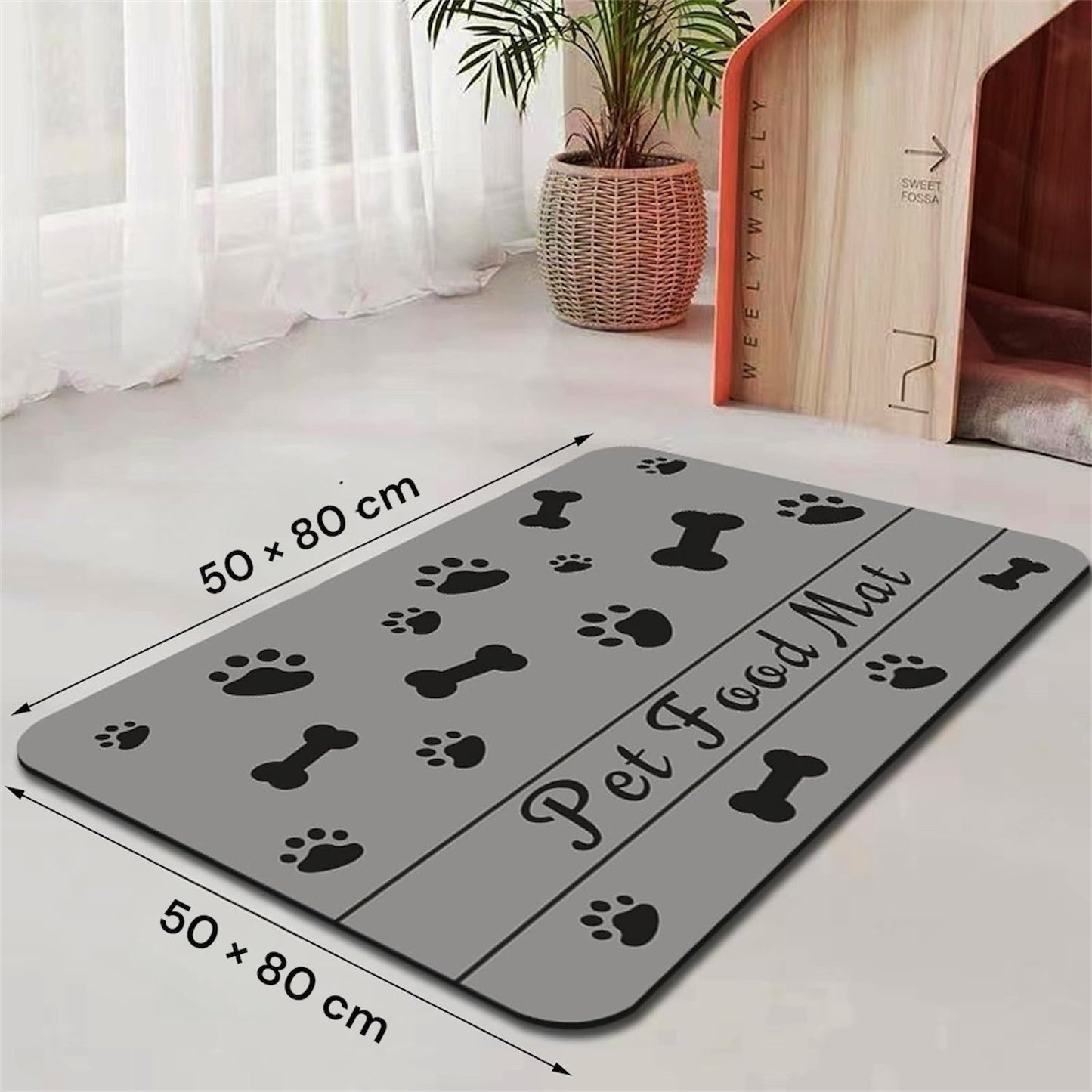 Tapis antidérapants pour chien